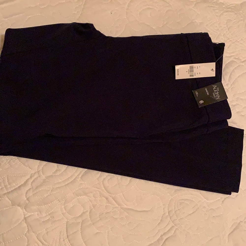 NWT navy slacks size 6